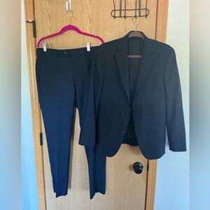 BARR III SUIT slim fit, Men’s blue, blazer coat & pants, 36S, 31W  30L designer
